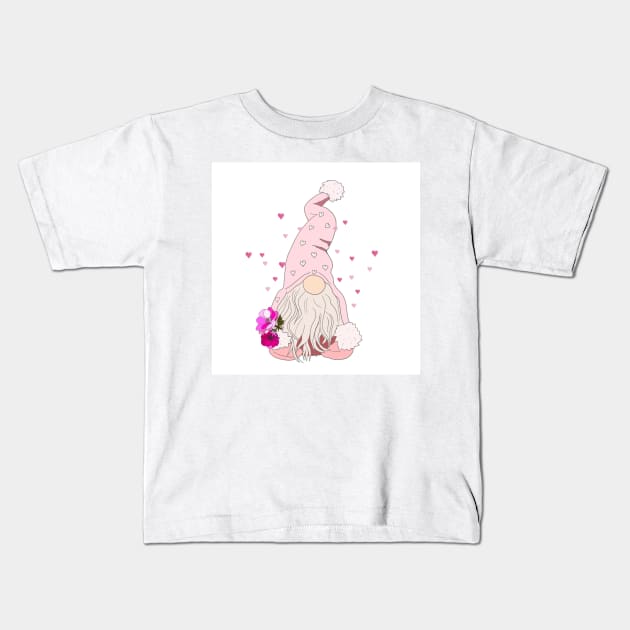 Love gnome Kids T-Shirt by Leamini20